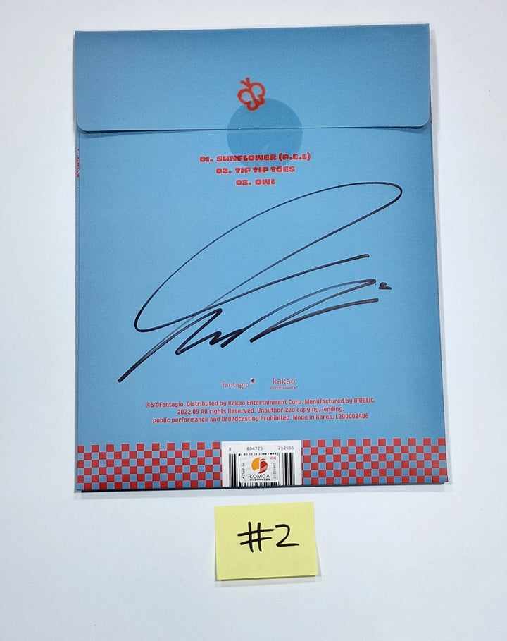 Choi Yoojung (of Weki Meki) "Sunflower" - Hand Autographed(Signed) Promo Album - HALLYUSUPERSTORE