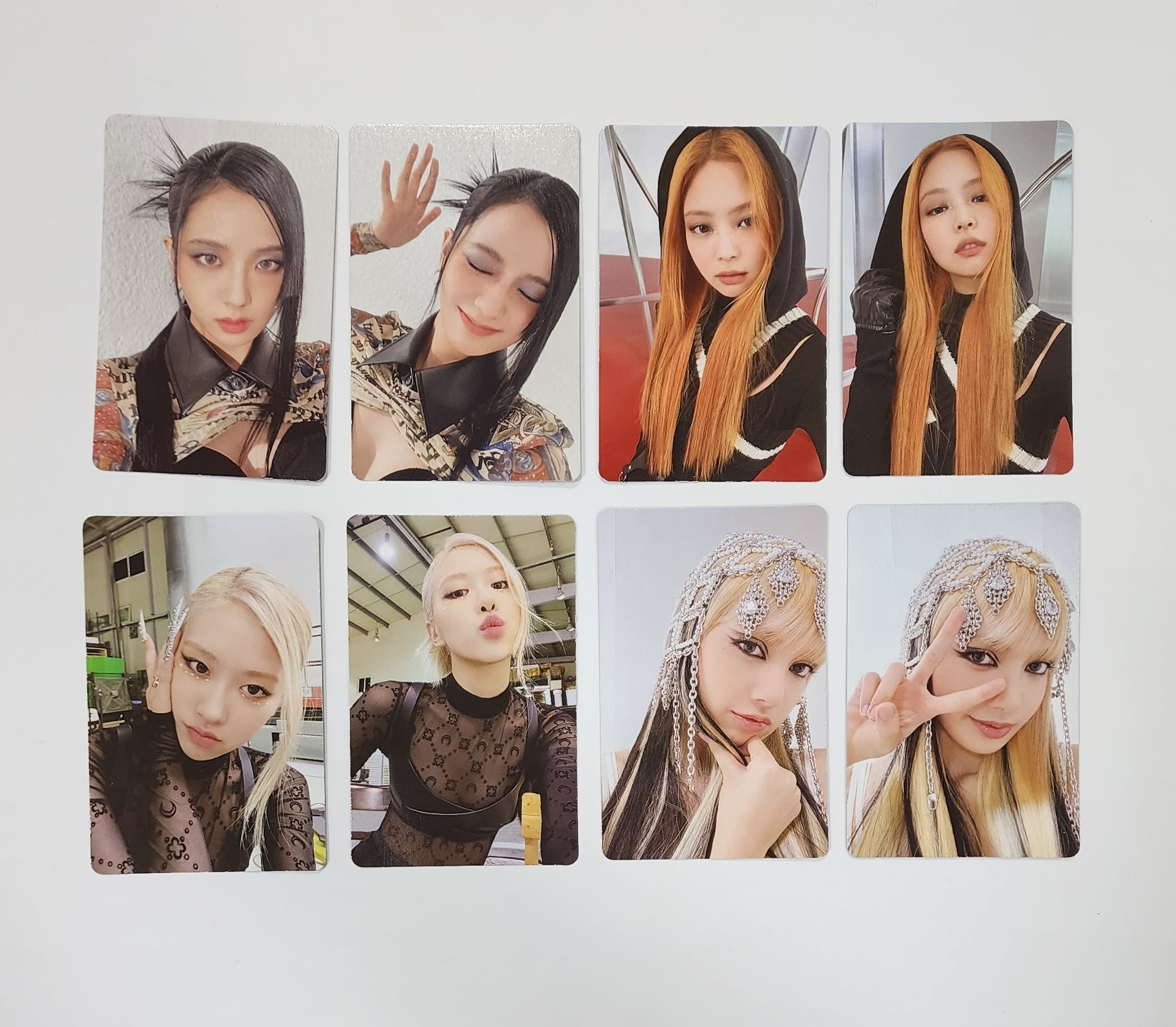 16Pcs Kpop Blackpink SQUARE UP Photo Card Poster Lomo Cards Set LISA JISOO  New Mini 1st Album HD Autographed Photocard