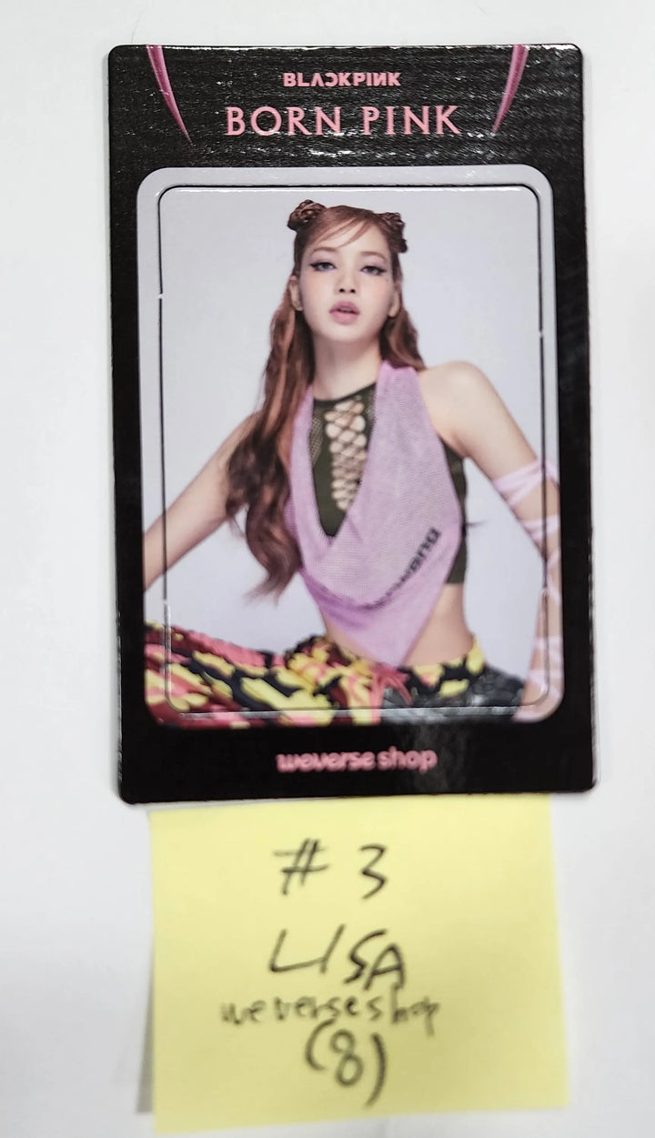 BLACK PINK "Born Pink" - Weverse Shop Pre-Order Benefit Photocard, Magnet Photocard, Lenticular Postcard - HALLYUSUPERSTORE