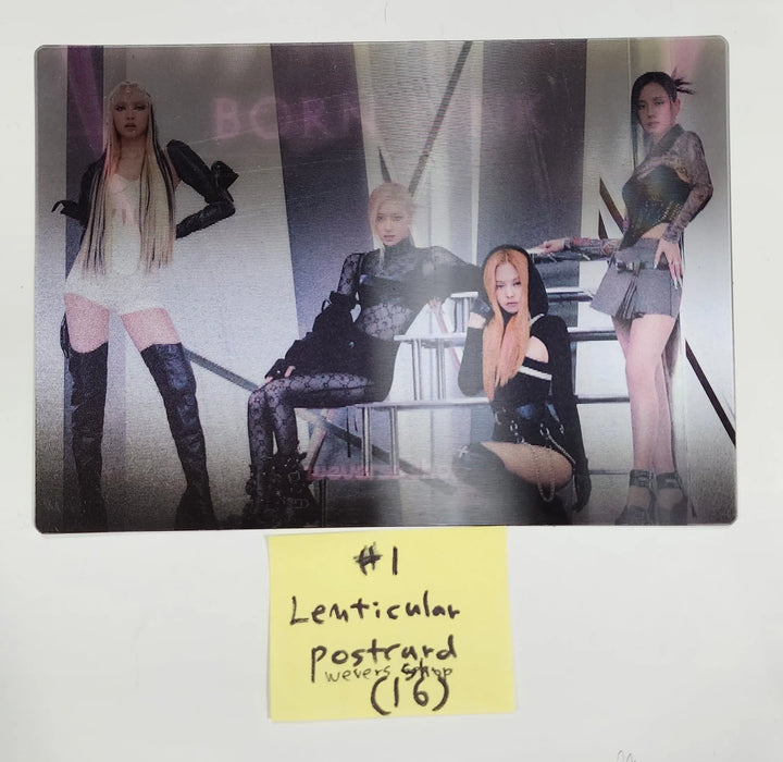 BLACK PINK "Born Pink" - Weverse Shop Pre-Order Benefit Photocard, Magnet Photocard, Lenticular Postcard - HALLYUSUPERSTORE