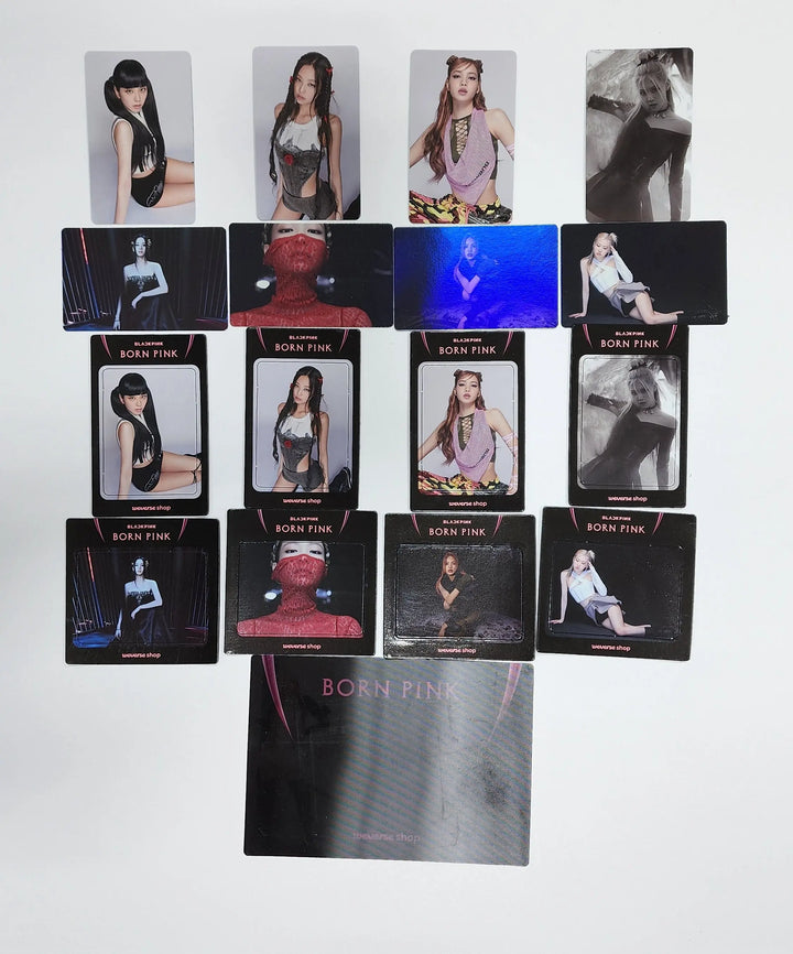BLACK PINK "Born Pink" - Weverse Shop Pre-Order Benefit Photocard, Magnet Photocard, Lenticular Postcard - HALLYUSUPERSTORE