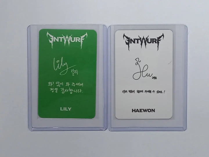 LILY, HAEWON (of NMIXX) 'ENTWURF' - Broadcast Photocard - HALLYUSUPERSTORE