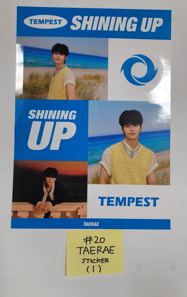 TEMPEST "SHINING UP" - Official Postcard, Sticker - HALLYUSUPERSTORE