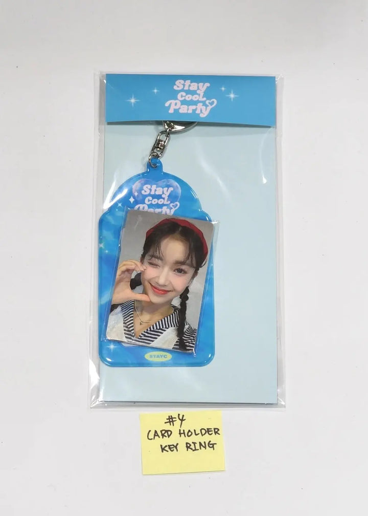 STAYC "Stay cool party" - Official MD (we need love Badge, chiffon fabric Poster, card holder Key Ring, Stay cool Party Badge, TYVEK ECO BAG, Profile & ID Card Set) - HALLYUSUPERSTORE
