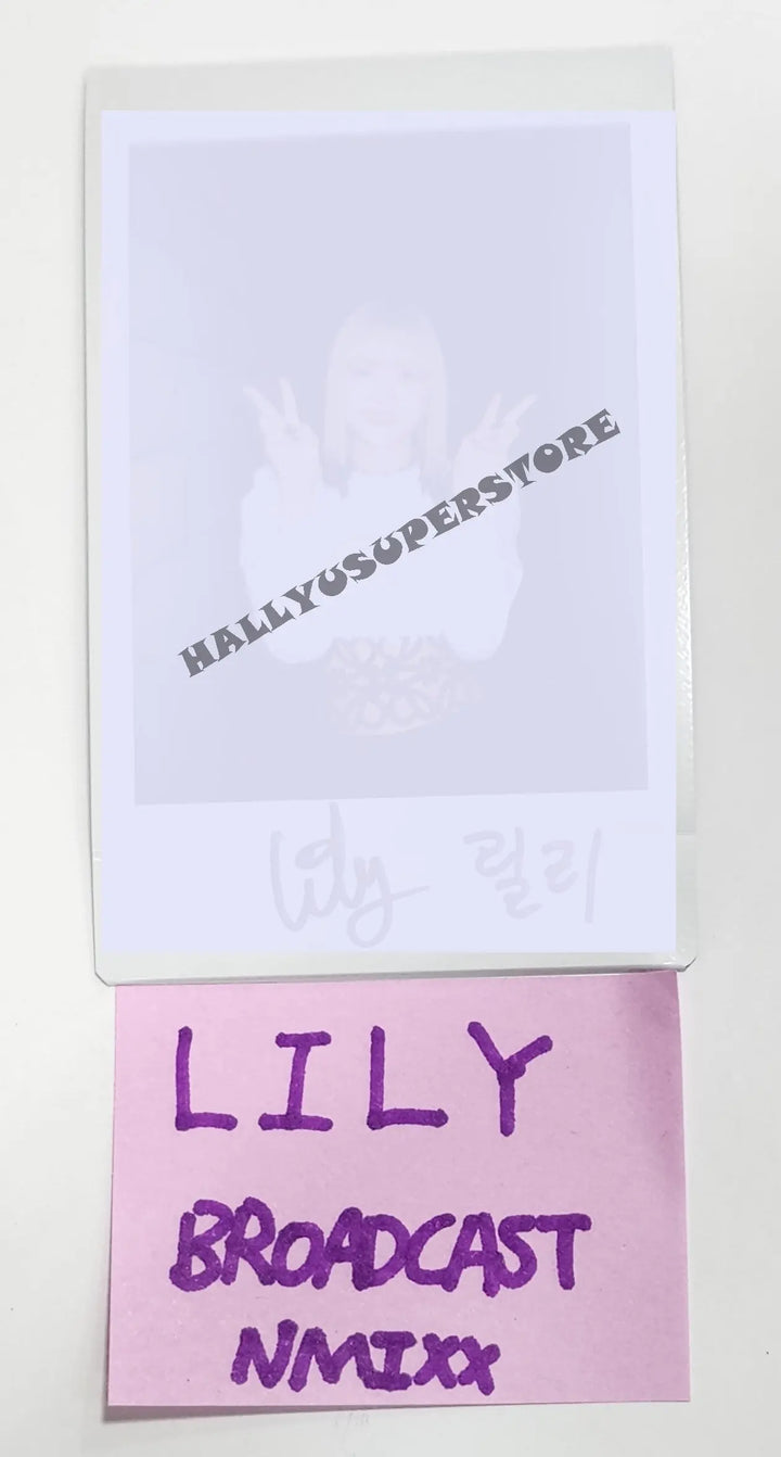 LILY (of NMIXX) 'ENTWURF' - Hand Autographed(Signed) Polaroid - HALLYUSUPERSTORE