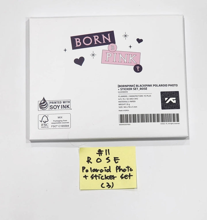 Black Pink "Born Pink" - Official Weverse Shop MD (Photocard & Toploader Kit, Disk Photo Binder, Circle Photocard set, 4cut photo set, polaroid photo + sticker set, pocket photocard holder, photo frame) - HALLYUSUPERSTORE