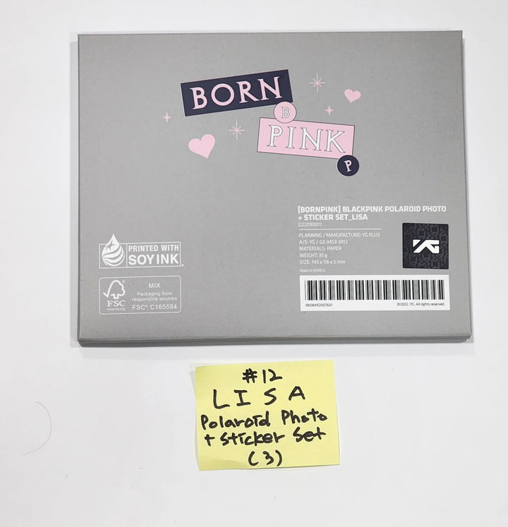Black Pink "Born Pink" - Official Weverse Shop MD (Photocard & Toploader Kit, Disk Photo Binder, Circle Photocard set, 4cut photo set, polaroid photo + sticker set, pocket photocard holder, photo frame) - HALLYUSUPERSTORE