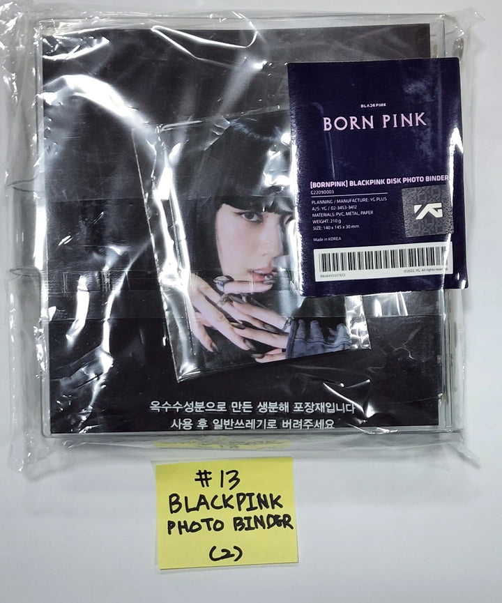 Black Pink "Born Pink" - Official Weverse Shop MD (Photocard & Toploader Kit, Disk Photo Binder, Circle Photocard set, 4cut photo set, polaroid photo + sticker set, pocket photocard holder, photo frame) - HALLYUSUPERSTORE