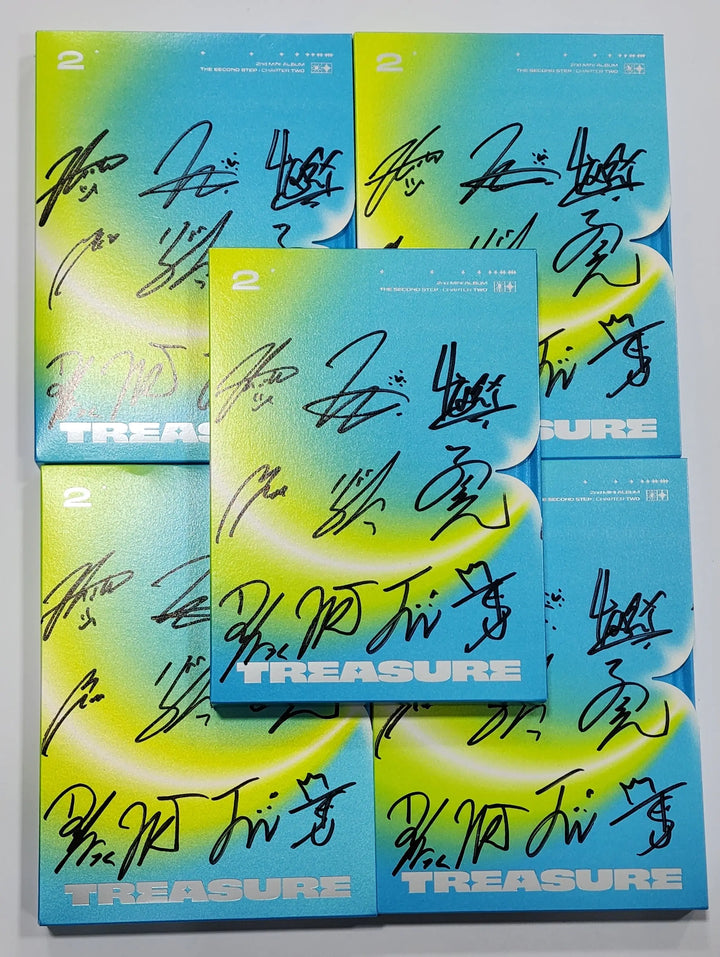 Treasure 'THE SECOND STEP : CHAPTER TWO' - Hand Autographed(Signed) Promo Album - HALLYUSUPERSTORE