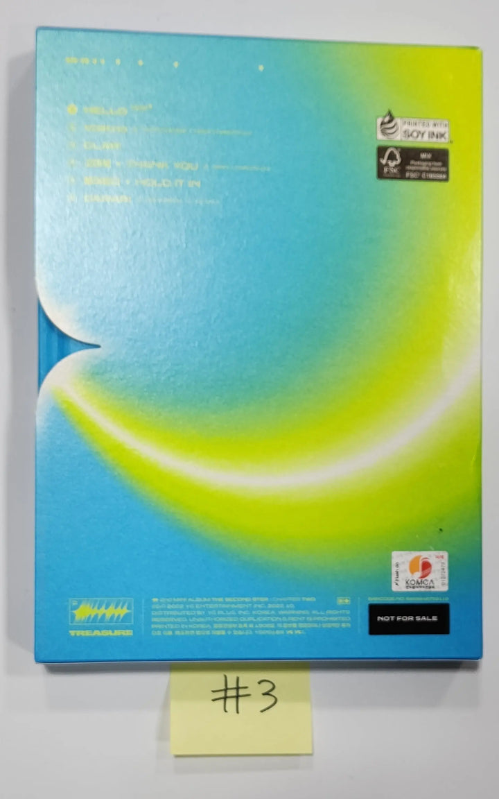 Treasure 'THE SECOND STEP : CHAPTER TWO' - Hand Autographed(Signed) Promo Album - HALLYUSUPERSTORE