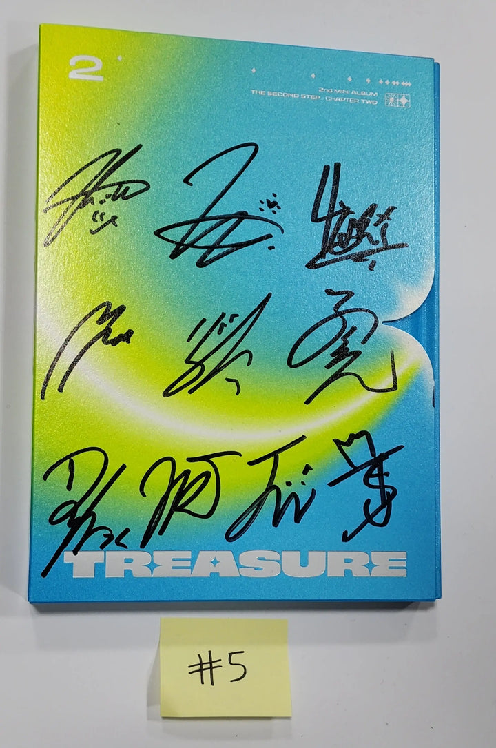 Treasure 'THE SECOND STEP : CHAPTER TWO' - Hand Autographed(Signed) Promo Album - HALLYUSUPERSTORE