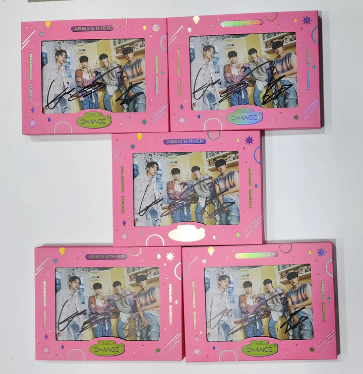 AB6IX "TAKE A CHANCE" - Hand Autographed (Signed) Promo Album - HALLYUSUPERSTORE