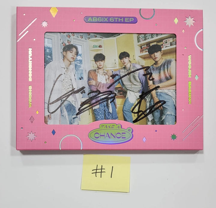 AB6IX "TAKE A CHANCE" - Hand Autographed (Signed) Promo Album - HALLYUSUPERSTORE