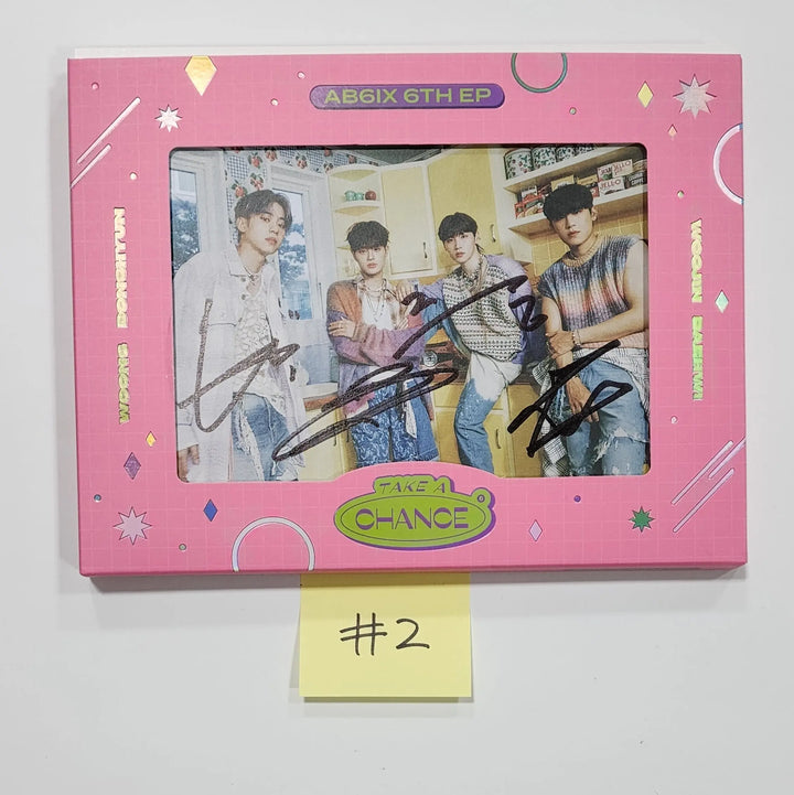 AB6IX "TAKE A CHANCE" - Hand Autographed (Signed) Promo Album - HALLYUSUPERSTORE