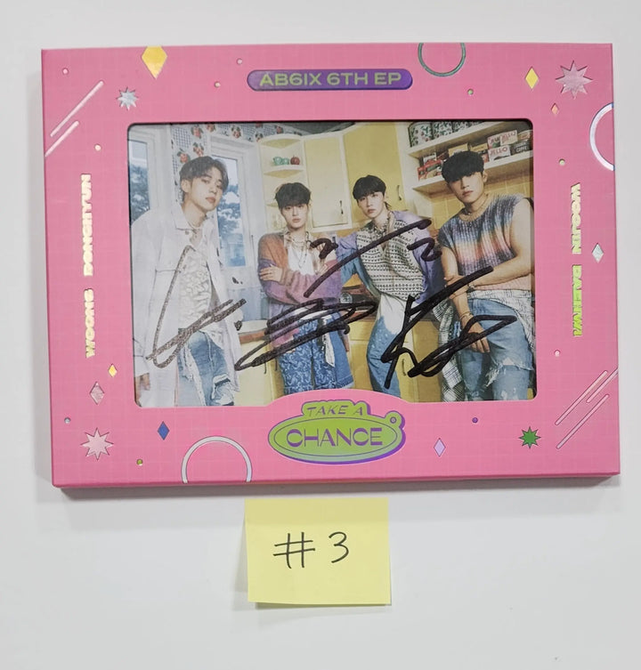 AB6IX "TAKE A CHANCE" - Hand Autographed (Signed) Promo Album - HALLYUSUPERSTORE