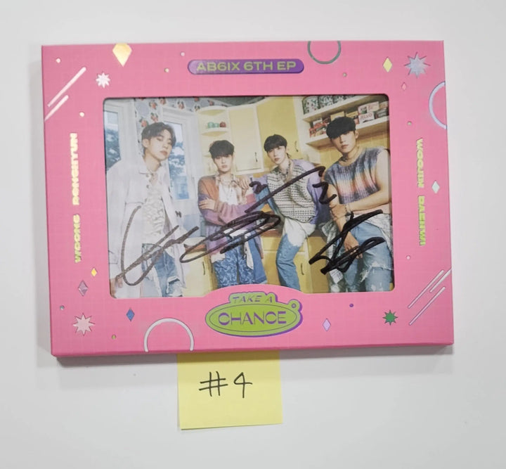 AB6IX "TAKE A CHANCE" - Hand Autographed (Signed) Promo Album - HALLYUSUPERSTORE