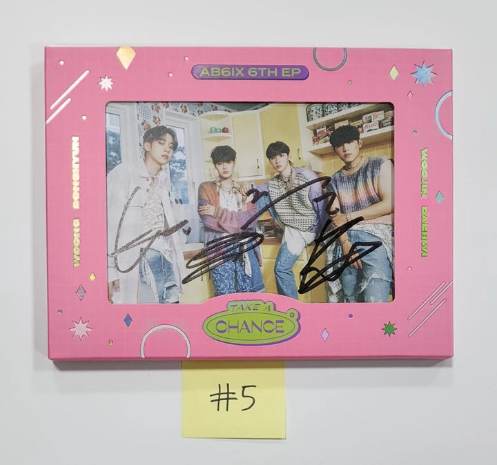 AB6IX "TAKE A CHANCE" - Hand Autographed (Signed) Promo Album - HALLYUSUPERSTORE