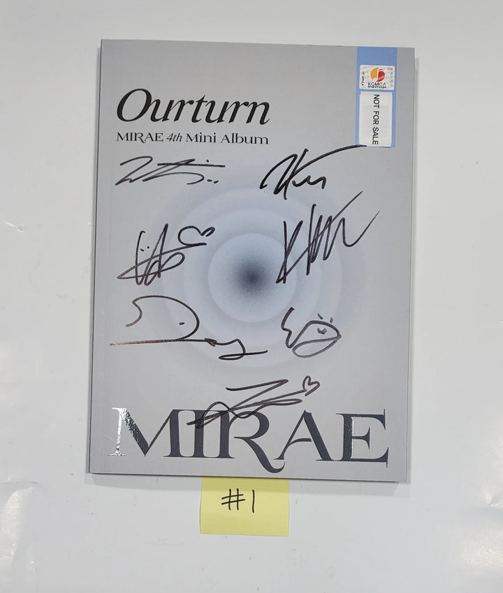 MIRAE "Ourturn " 4th Mini - Hand Autographed(Signed) Promo Album - HALLYUSUPERSTORE