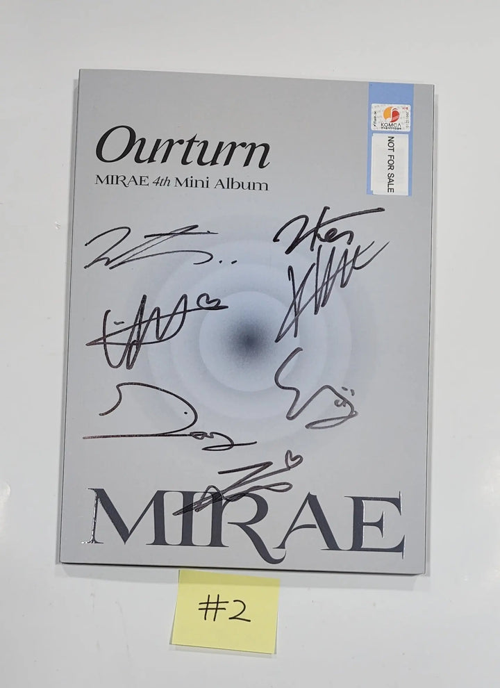 MIRAE "Ourturn " 4th Mini - Hand Autographed(Signed) Promo Album - HALLYUSUPERSTORE