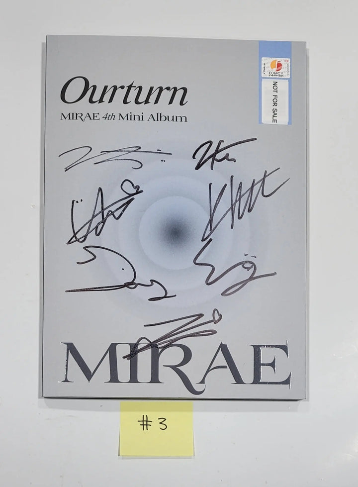 MIRAE "Ourturn " 4th Mini - Hand Autographed(Signed) Promo Album - HALLYUSUPERSTORE