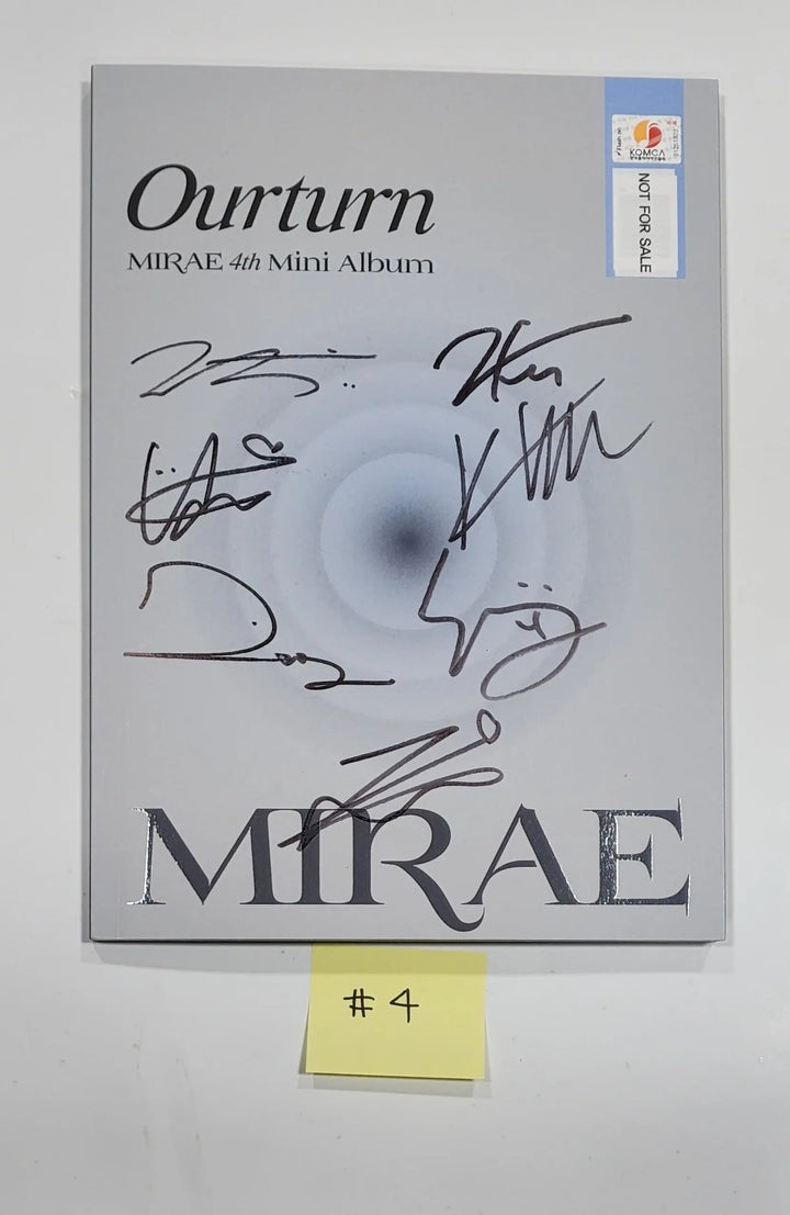 MIRAE "Ourturn " 4th Mini - Hand Autographed(Signed) Promo Album - HALLYUSUPERSTORE