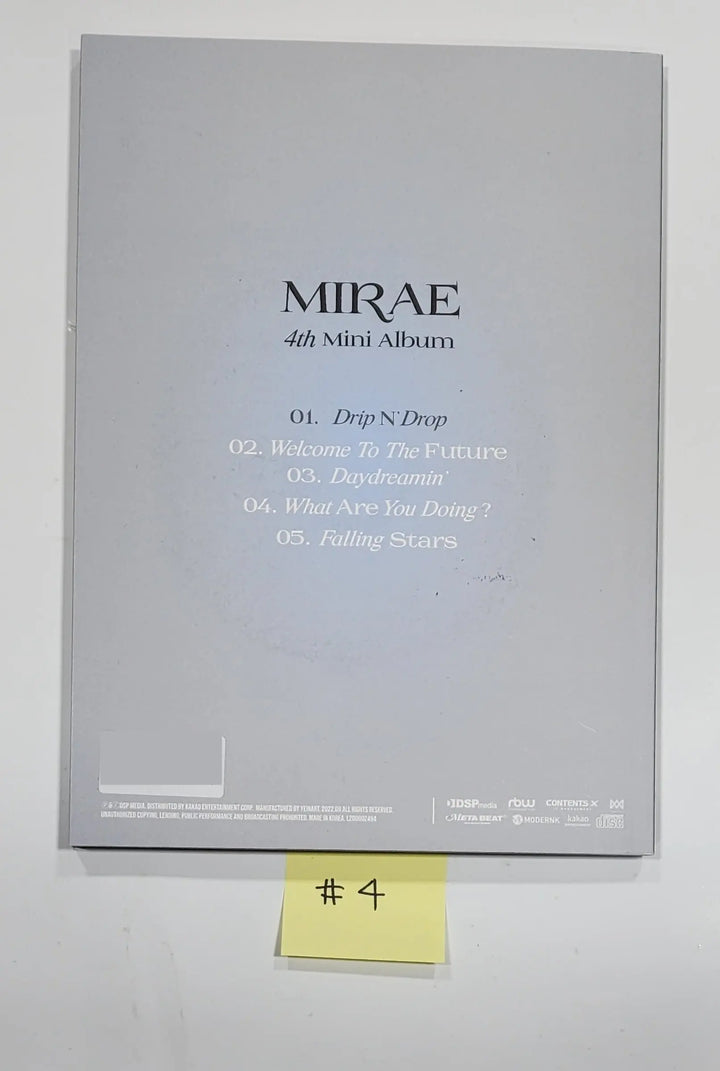MIRAE "Ourturn " 4th Mini - Hand Autographed(Signed) Promo Album - HALLYUSUPERSTORE