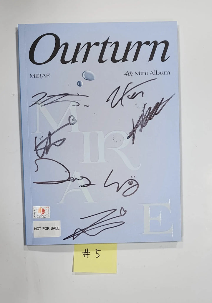 MIRAE "Ourturn " 4th Mini - Hand Autographed(Signed) Promo Album - HALLYUSUPERSTORE