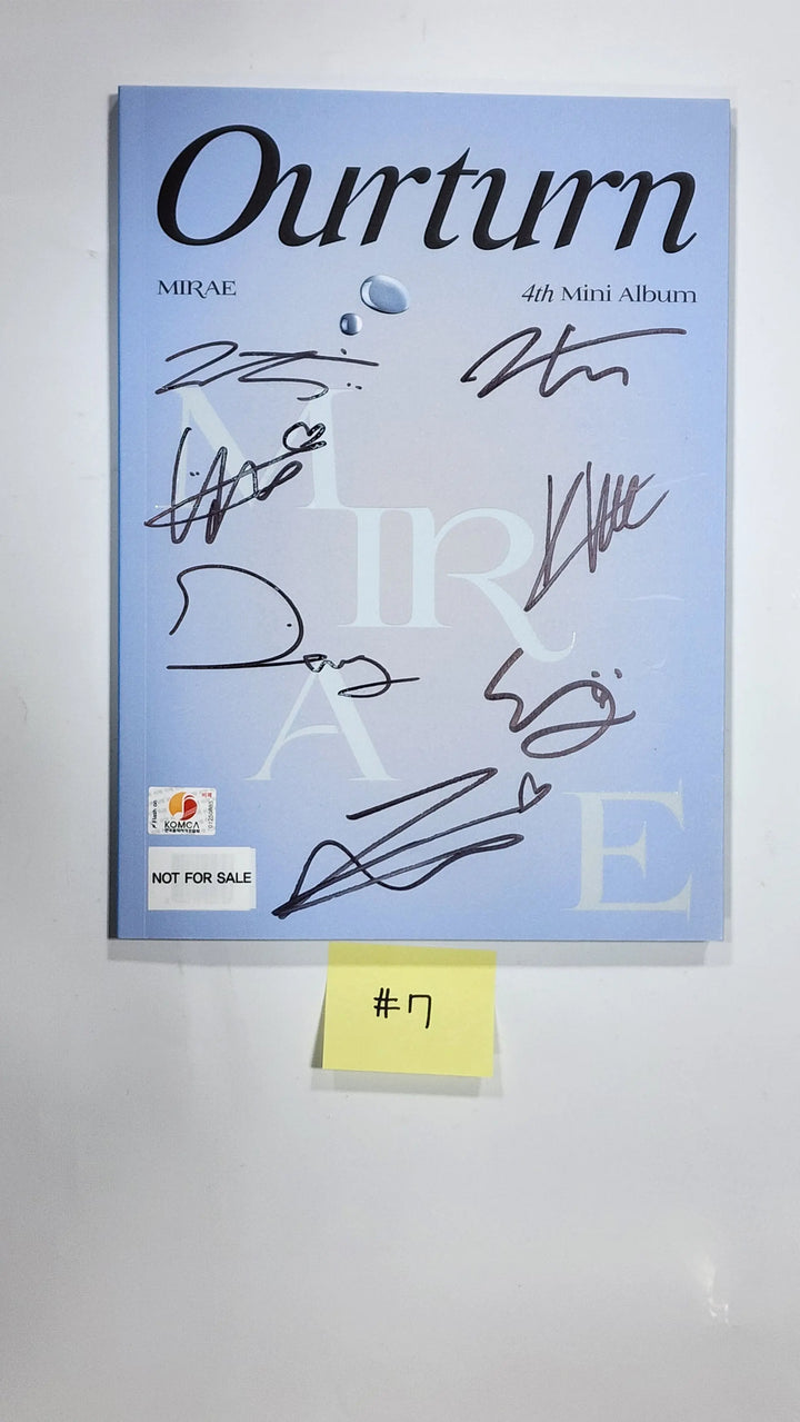 MIRAE "Ourturn " 4th Mini - Hand Autographed(Signed) Promo Album - HALLYUSUPERSTORE