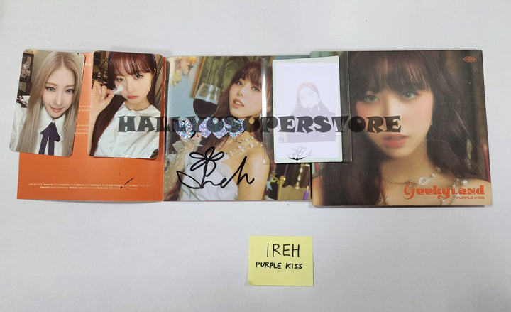 IREH (of Purple Kiss) 4th mini – Hand Autographed(Signed) Polaroid & Album - HALLYUSUPERSTORE