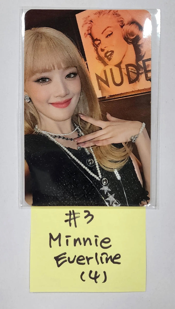 (g) I-DLE "I LOVE" - Everline Lucky Draw Event Photocard, Keyring, Pin Button - HALLYUSUPERSTORE