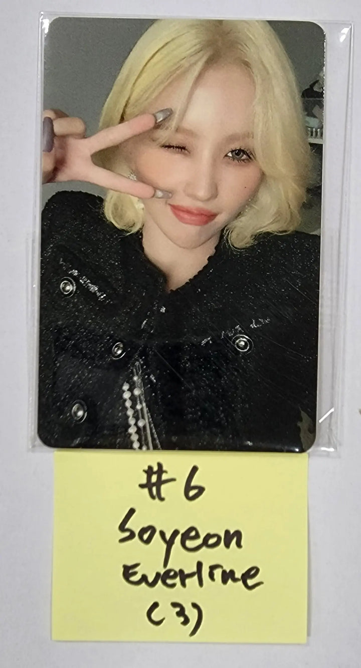 (g) I-DLE "I LOVE" - Everline Lucky Draw Event Photocard, Keyring, Pin Button - HALLYUSUPERSTORE