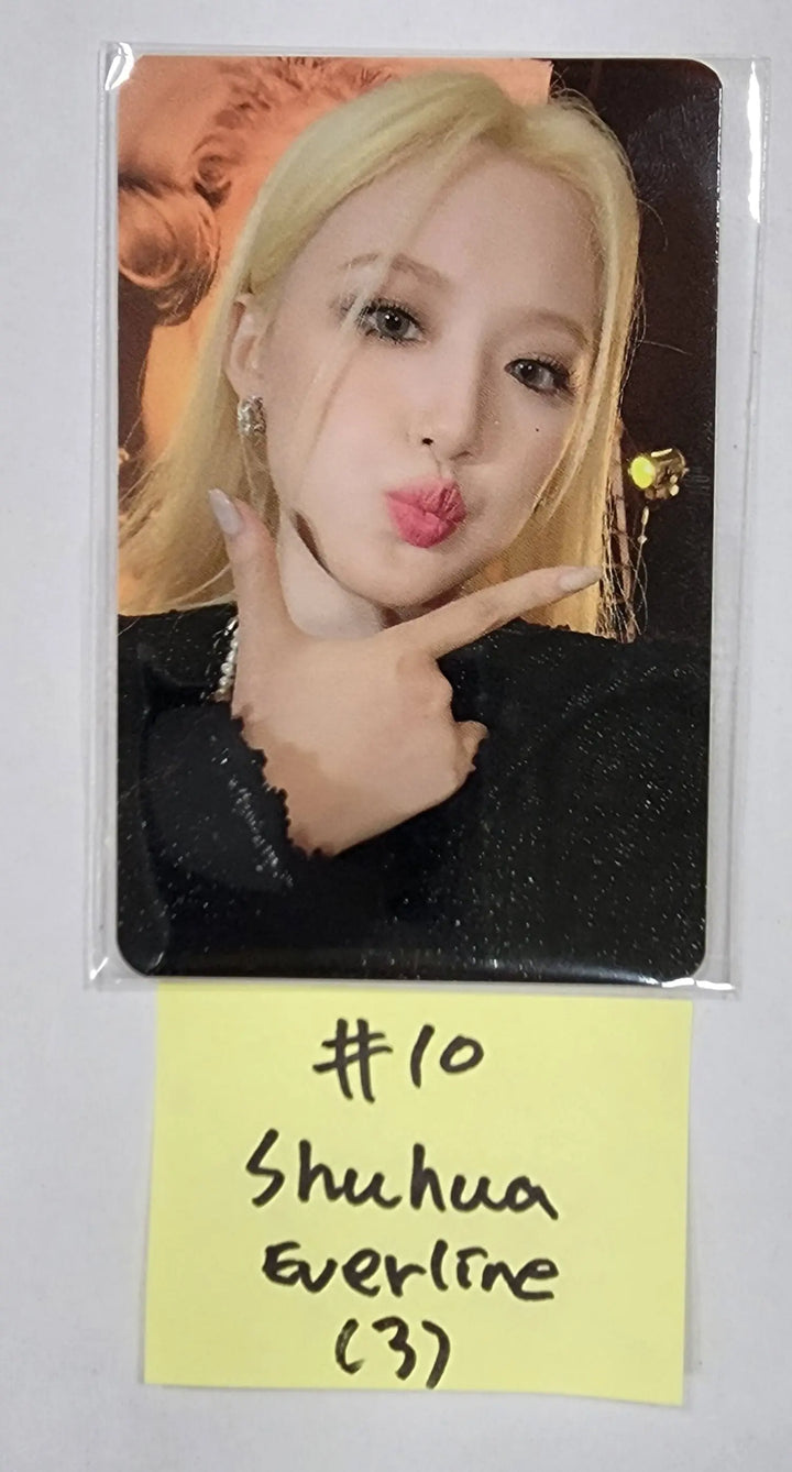 (g) I-DLE "I LOVE" - Everline Lucky Draw Event Photocard, Keyring, Pin Button - HALLYUSUPERSTORE