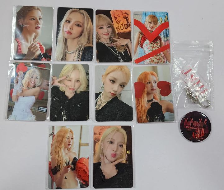 (g) I-DLE "I LOVE" - Everline Lucky Draw Event Photocard, Keyring, Pin Button - HALLYUSUPERSTORE