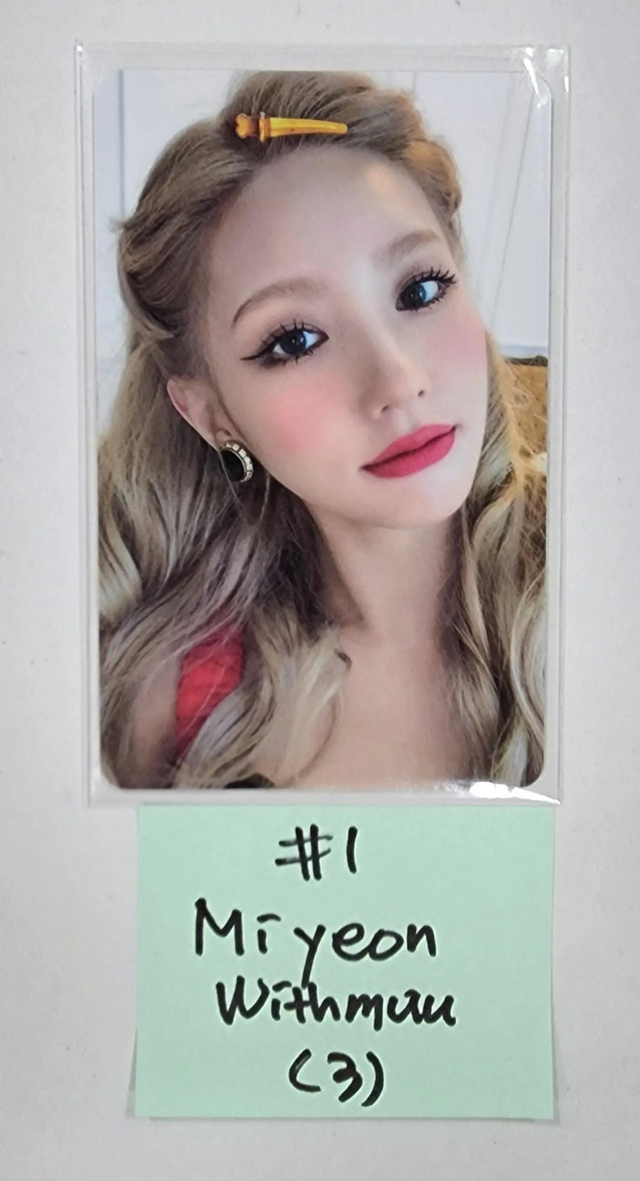 (g) I-DLE "I LOVE" - Withmuu Lucky Draw Event PVC Photocard - HALLYUSUPERSTORE