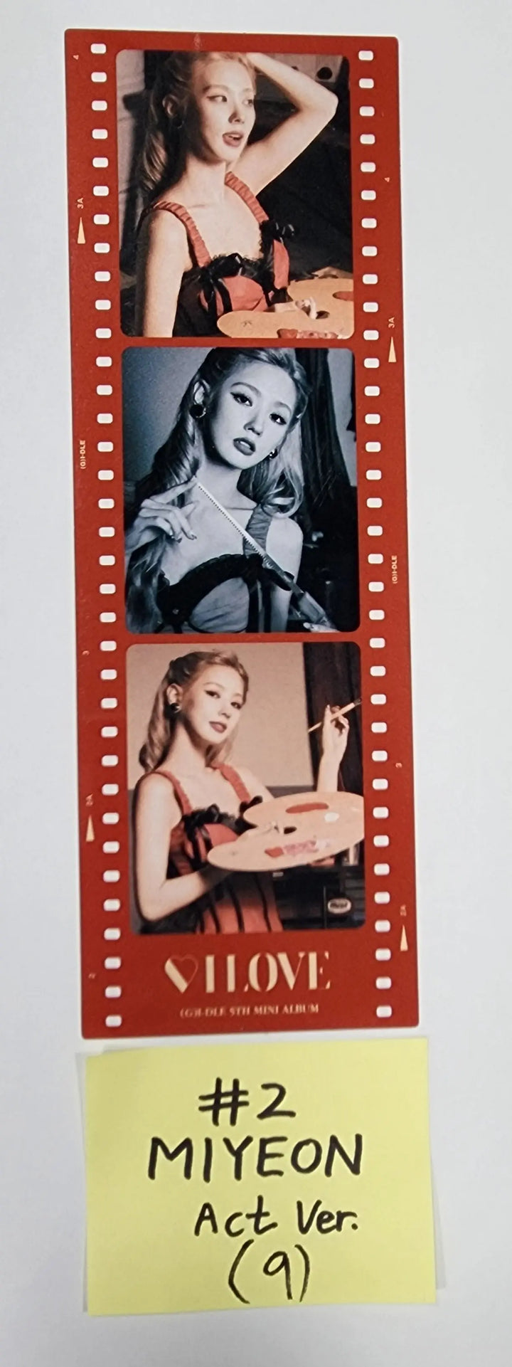 (g) I-DLE "I LOVE" - Official Bookmark, Mini Poster - HALLYUSUPERSTORE