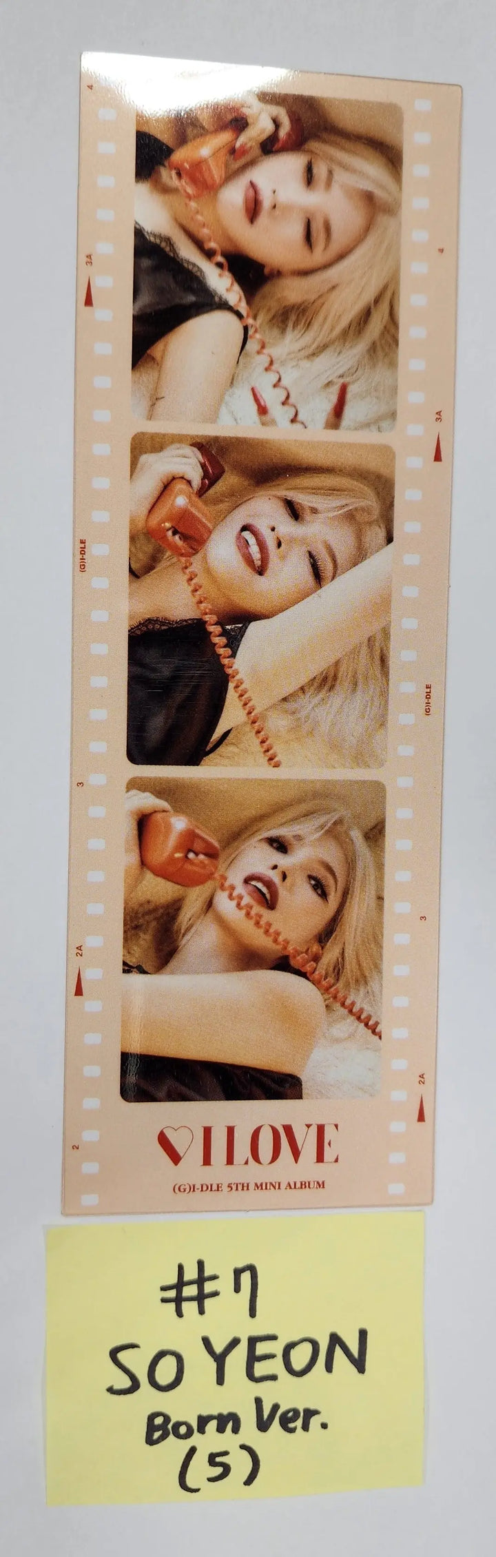 (g) I-DLE "I LOVE" - Official Bookmark, Mini Poster - HALLYUSUPERSTORE