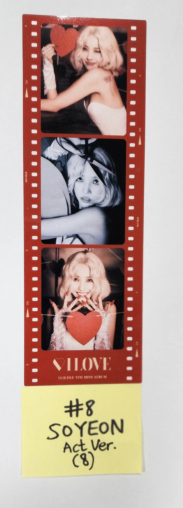 (g) I-DLE "I LOVE" - Official Bookmark, Mini Poster - HALLYUSUPERSTORE