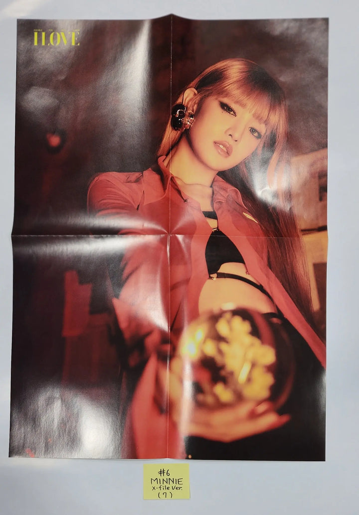 (g) I-DLE "I LOVE" - Official Bookmark, Mini Poster - HALLYUSUPERSTORE