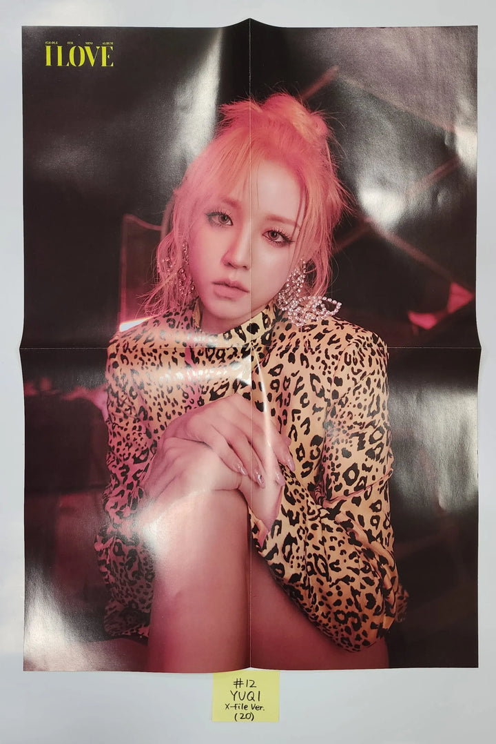 (g) I-DLE "I LOVE" - Official Bookmark, Mini Poster - HALLYUSUPERSTORE