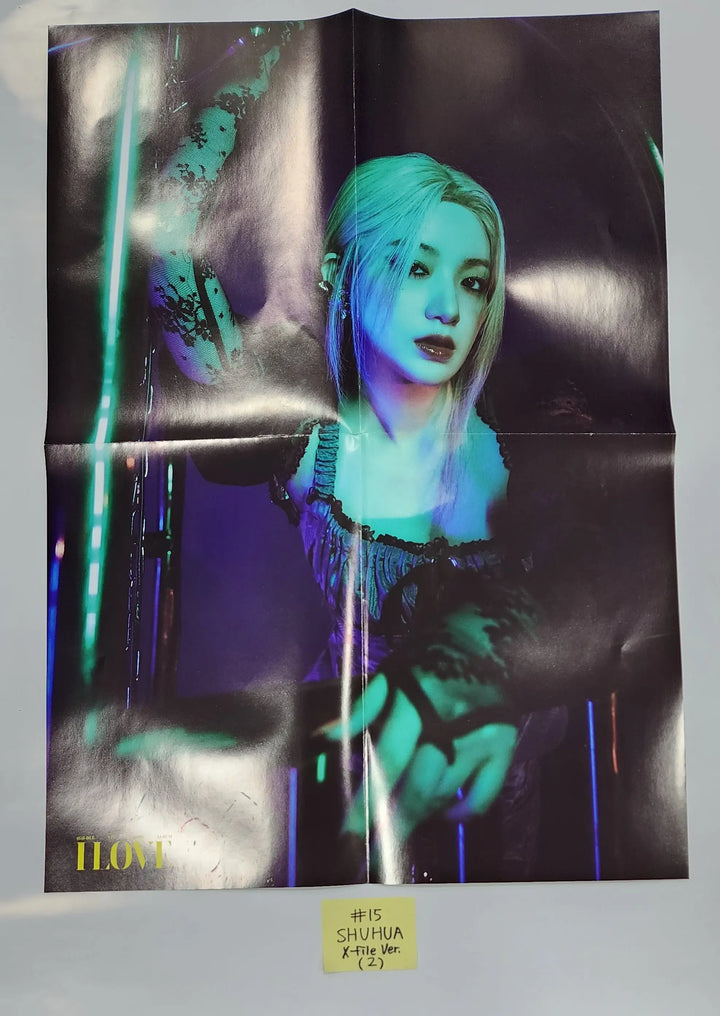 (g) I-DLE "I LOVE" - Official Bookmark, Mini Poster - HALLYUSUPERSTORE