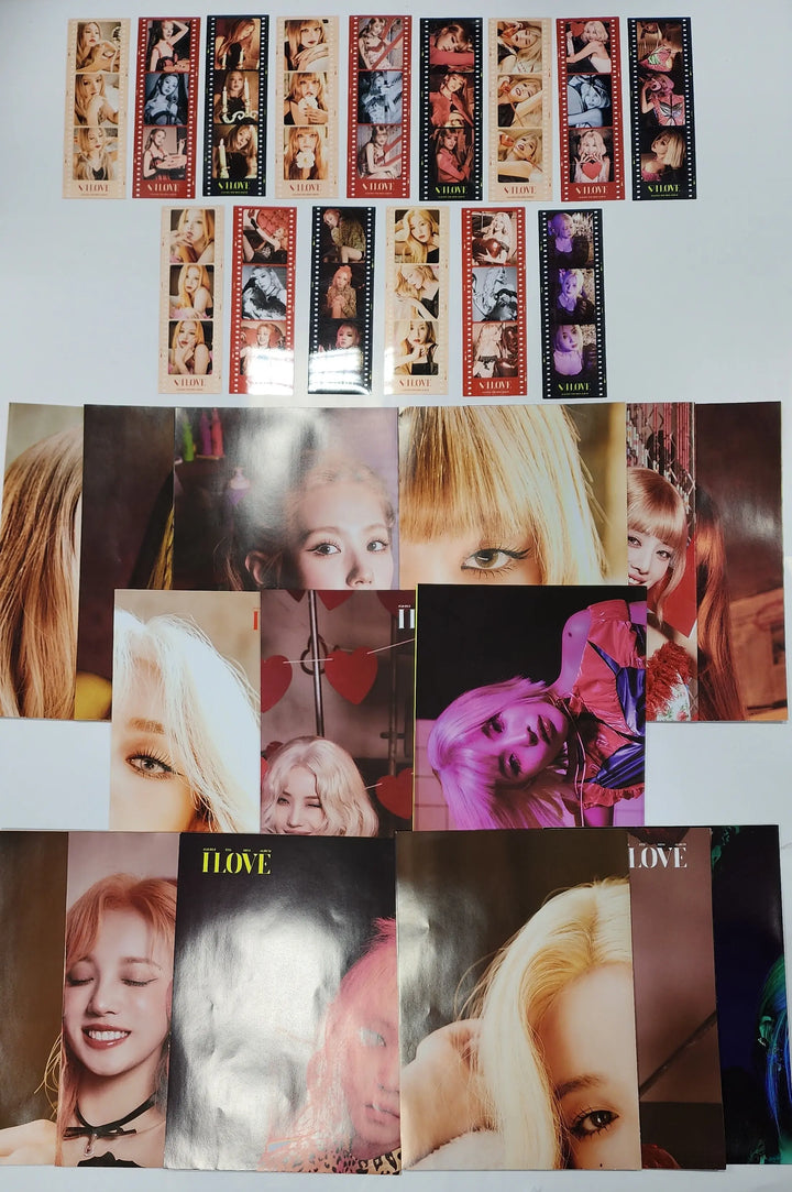 (g) I-DLE "I LOVE" - Official Bookmark, Mini Poster - HALLYUSUPERSTORE