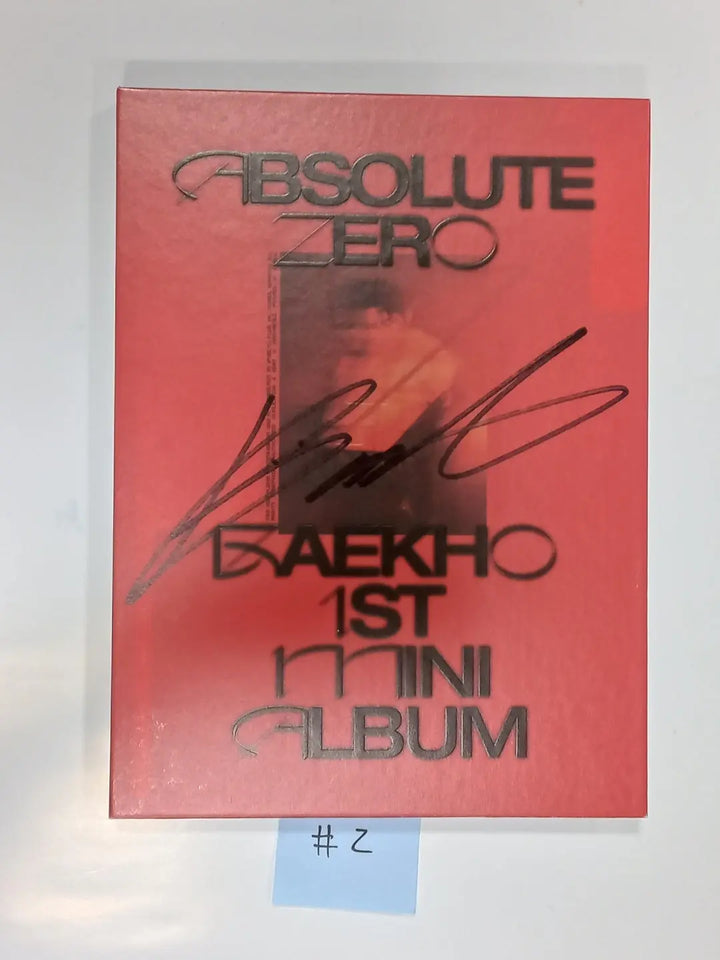 BAEKHO "Absolute Zero" - Hand Autographed Promo Album - HALLYUSUPERSTORE