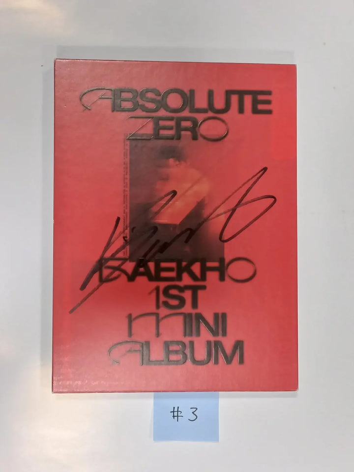 BAEKHO "Absolute Zero" - Hand Autographed Promo Album - HALLYUSUPERSTORE