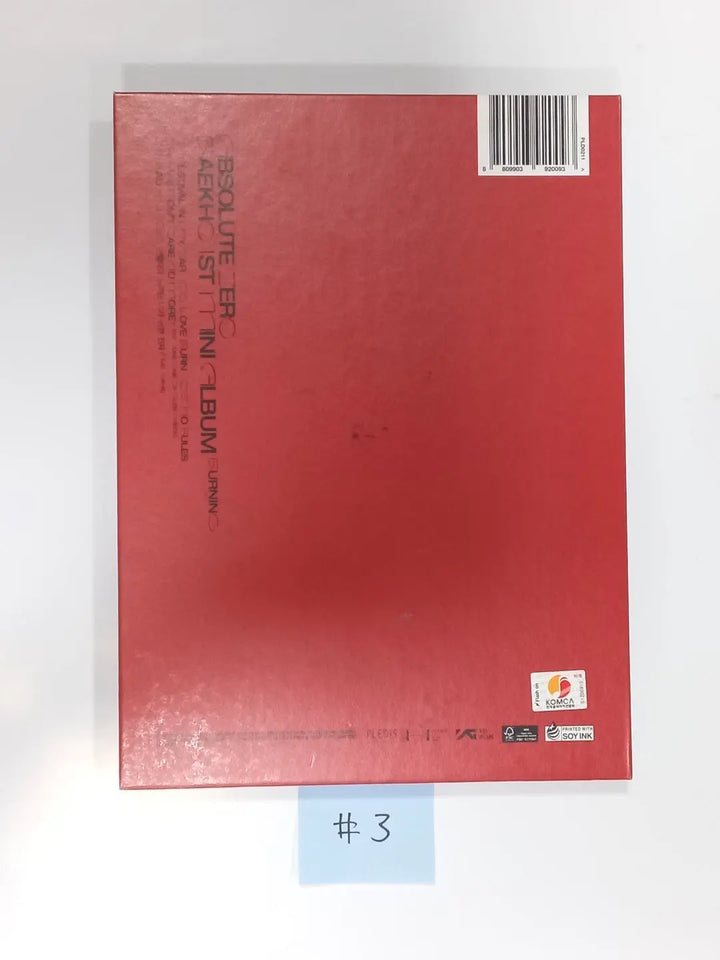 BAEKHO "Absolute Zero" - Hand Autographed Promo Album - HALLYUSUPERSTORE