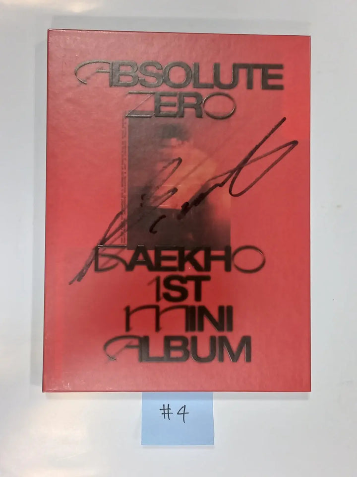 BAEKHO "Absolute Zero" - Hand Autographed Promo Album - HALLYUSUPERSTORE