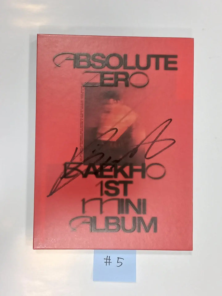 BAEKHO "Absolute Zero" - Hand Autographed Promo Album - HALLYUSUPERSTORE