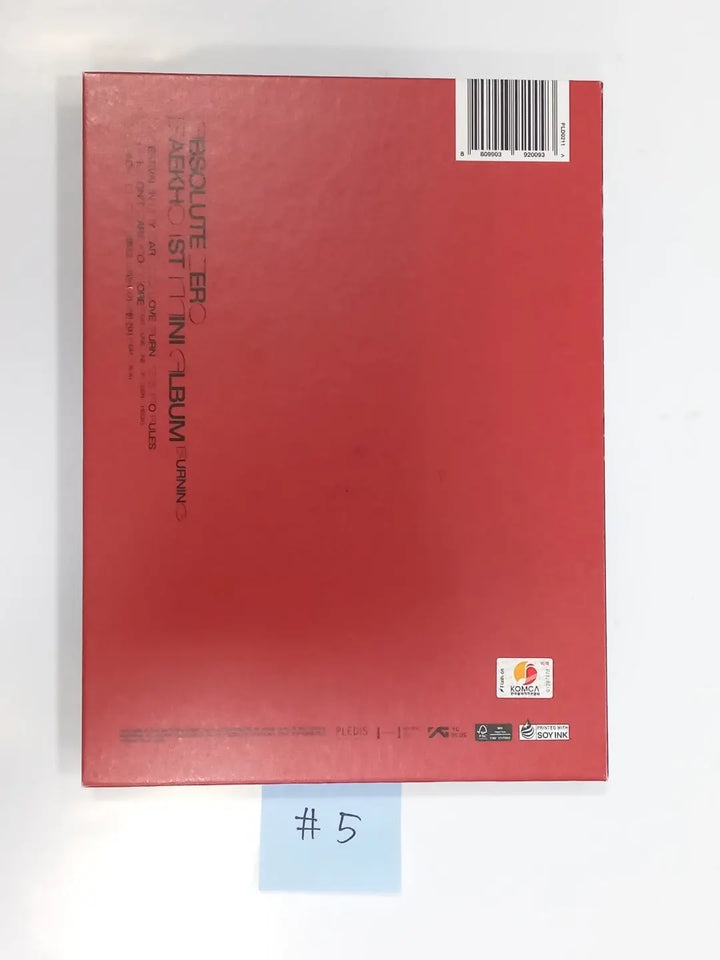 BAEKHO "Absolute Zero" - Hand Autographed Promo Album - HALLYUSUPERSTORE