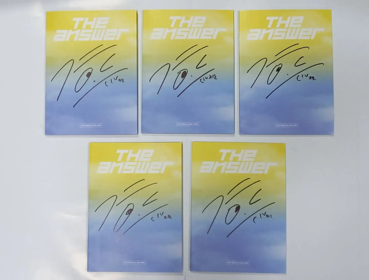 Park Ji Hoon "THE ANSWER" - Hand Autographed(Signed) Promo Album - HALLYUSUPERSTORE