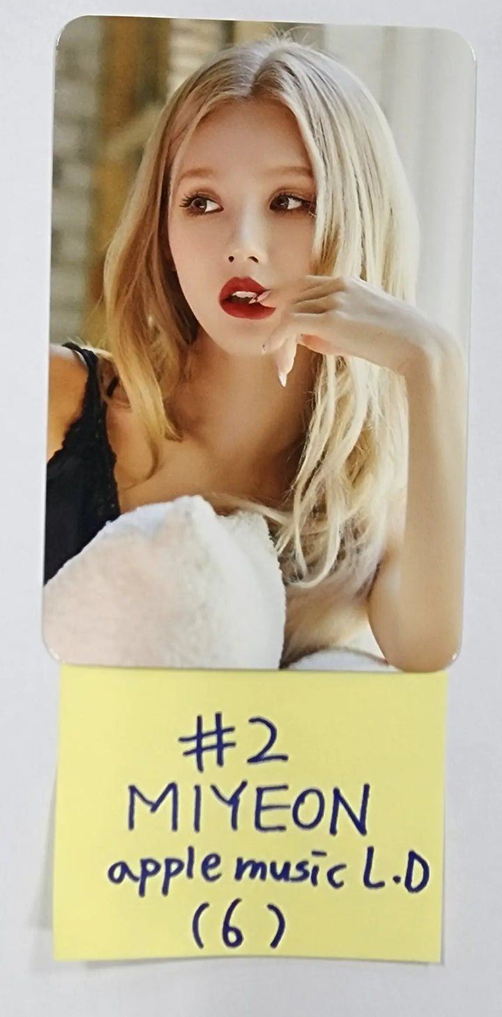 (g) I-DLE "I LOVE" - Apple Music Lucky Draw Event Photocard - HALLYUSUPERSTORE