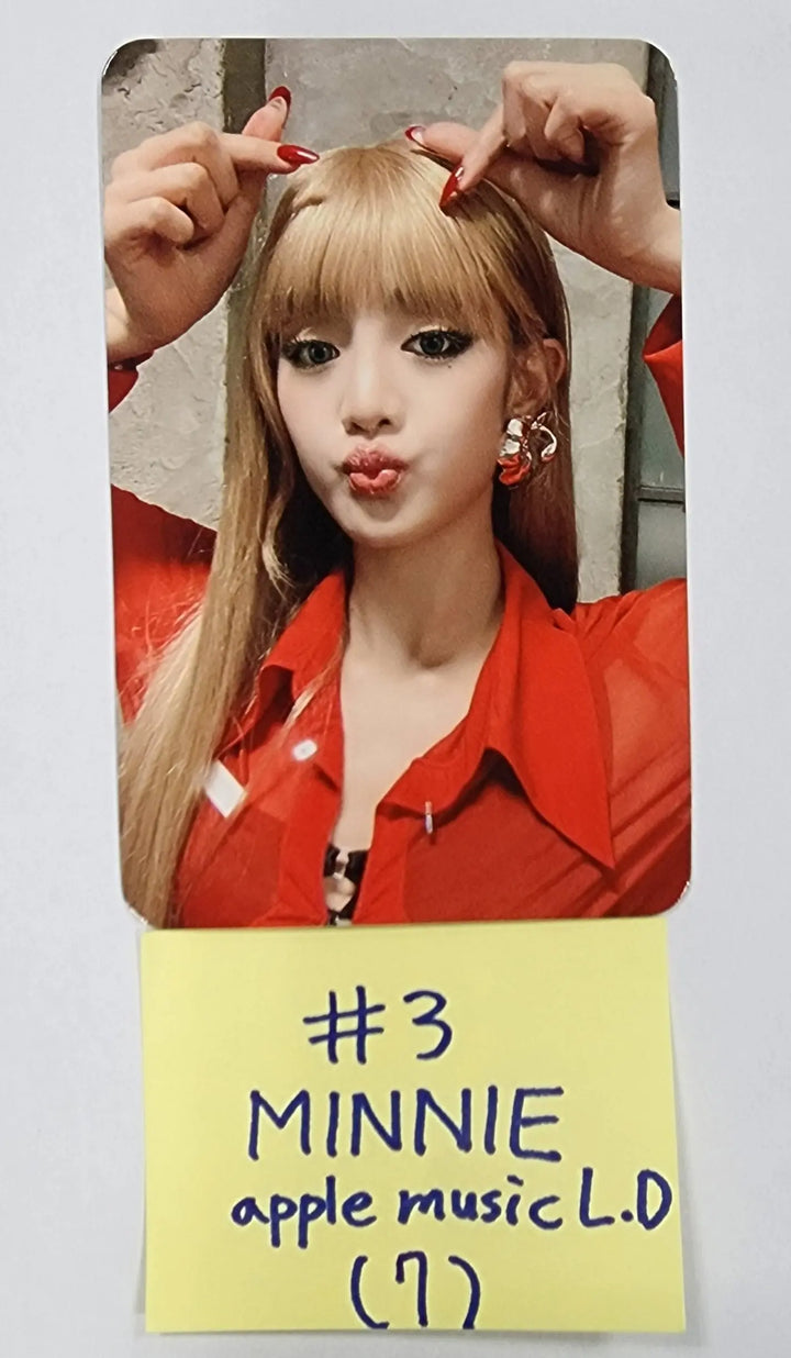 (g) I-DLE "I LOVE" - Apple Music Lucky Draw Event Photocard - HALLYUSUPERSTORE